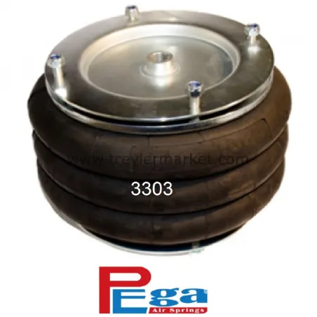 Üç Katlı Körük Süspansiyon Kaldırma Körük Lastik Lohr-Gıgant-P30.3303.F02