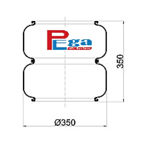 İki Katlı Körük Flanşsız 350 lik -PEGA-350