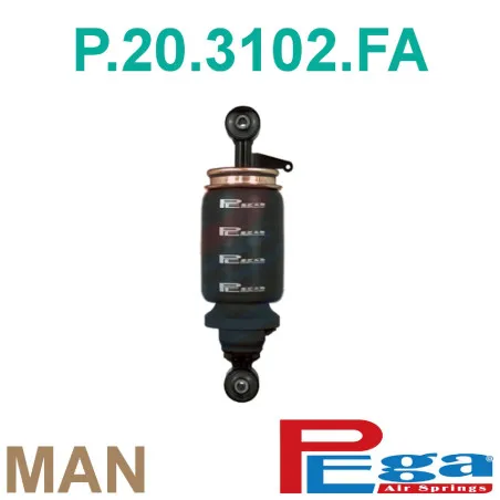 Man Kabin Körük Amortisorlü Ön- P20.3102.FA