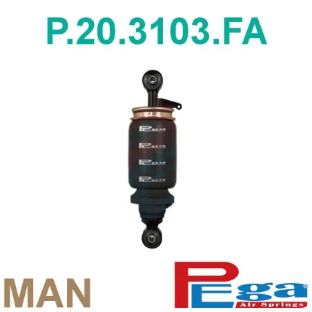 Man Kabin Körük Amortisorlü Ön-P20.3103.FA