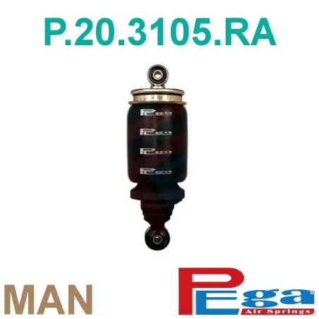 Man Kabin Körük Amortisorlü Arka -P20.3105.RA