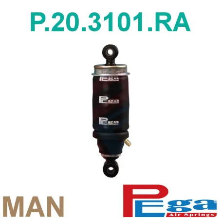 Man F2000 Kabin Körük Amortisörlü Arka-P20.3101.RA