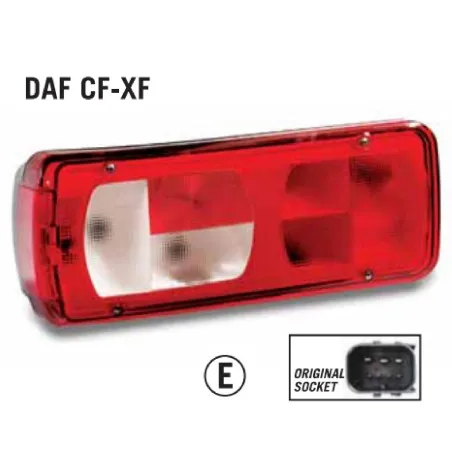 DAF XF-CF-LF Stop Lambası Sağ Soketli 1875579-JB730-CH.PD800-90