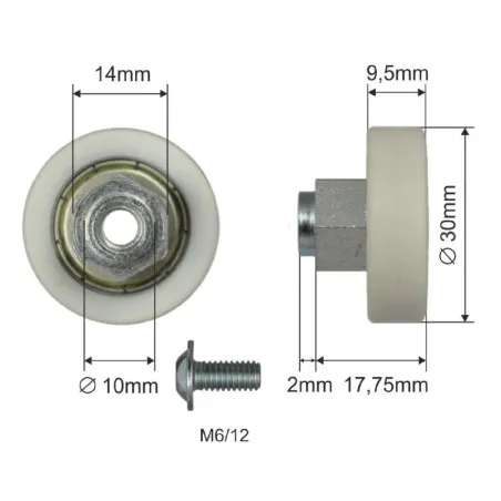 SCHMİTZ Dorse Üst çatı Rulman-1026011
