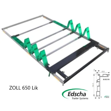 Tırsan Edscha Kayar Catı Gürük Mevzuatlı Zoll 650 Lik -CT00145