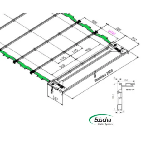 Tırsan Edscha Hibrit Kayar Catı 1200N-CT05021