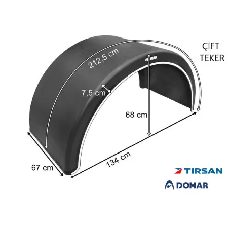 Tırsan Domar Çamurluk Yarım DK1685 -CA00124