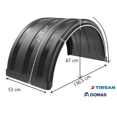 Tırsan Domar Dorse Çamurluk Yarım DK1840 -CA00589