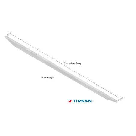 Tırsan Panel Dorse Arka Kapı 9,5 cm Orta Kertikli Profil 2830 cm -PR06349