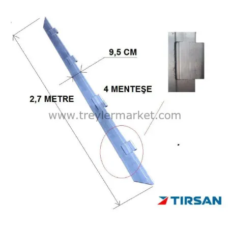 Tırsan Panel Dorse Arka Kapı Sağ Profil 4 Menteşeli  -GG05422