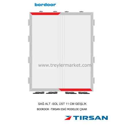 Bordoor Tırsan Arka Kapı Sol Üst-Sağ Alt Profili -BR-3034812820