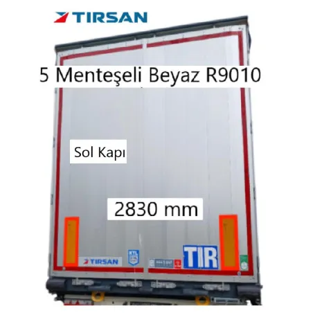 Tırsan Arka Sol Kapı 5 Menteşeli 2830-RAL 9010 -AK13791