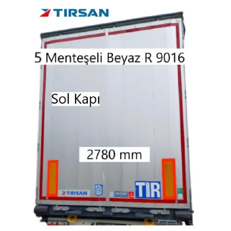 Tırsan Arka Kapı Alüminyum Sol 2780 mm Ral 9016 -AK13936