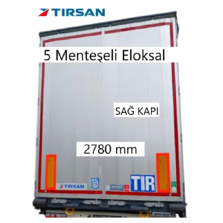 Tırsan Arka Sağ Kapı 5 Menteşeli 2780 mm Eloksal -AK14005