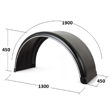 Çamurluk Dorse Tek Teker Çamurluk 45X190-TM-90.9011